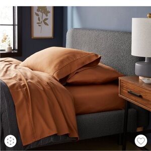 Threshold Twin XL Tencel Lyocell Caramel Sheet Set